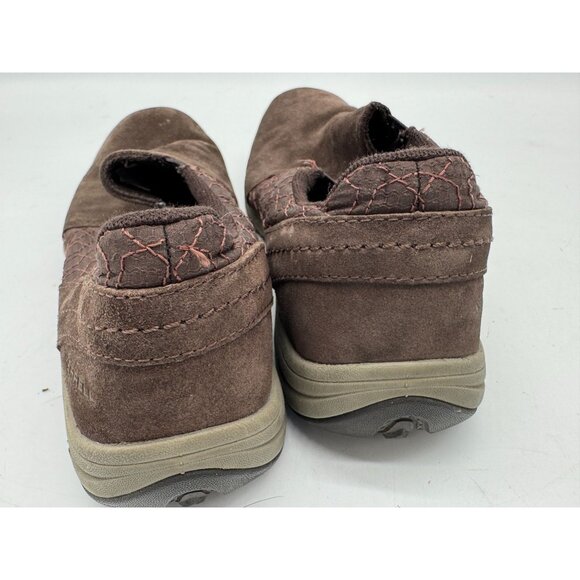 Merrell Womens Suede Slip-On Loafers Shoes 9 Brown Casual Hiking Outdoors - Picture 7 of 13